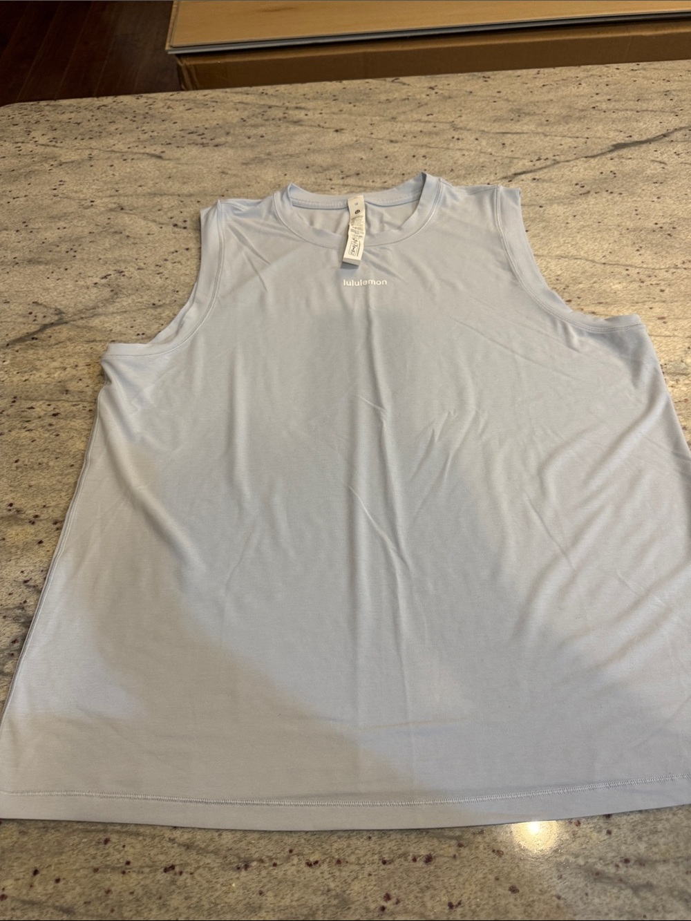 lululemon Pale Blue Crew Neck Performance Tee